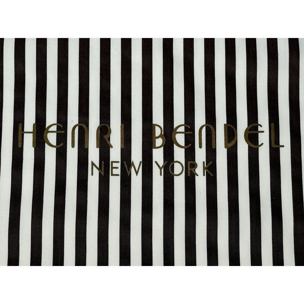 HENRI BENDEL New York Striped Logo Dust Bag Drawstring 16"x 15" EUC - Picture 2 of 6